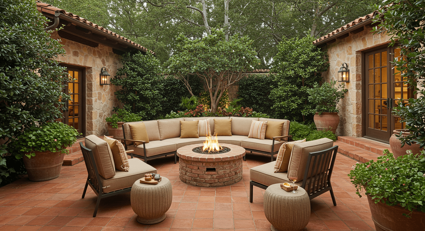 Mediterranean-style patio