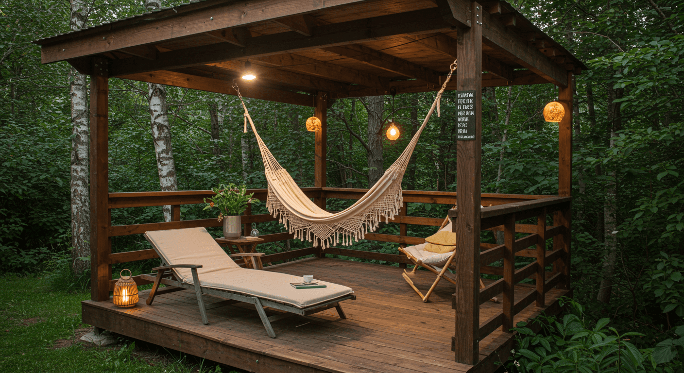 Relaxing Nook Under Deck