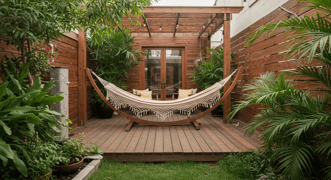 Serene Wooden Patio