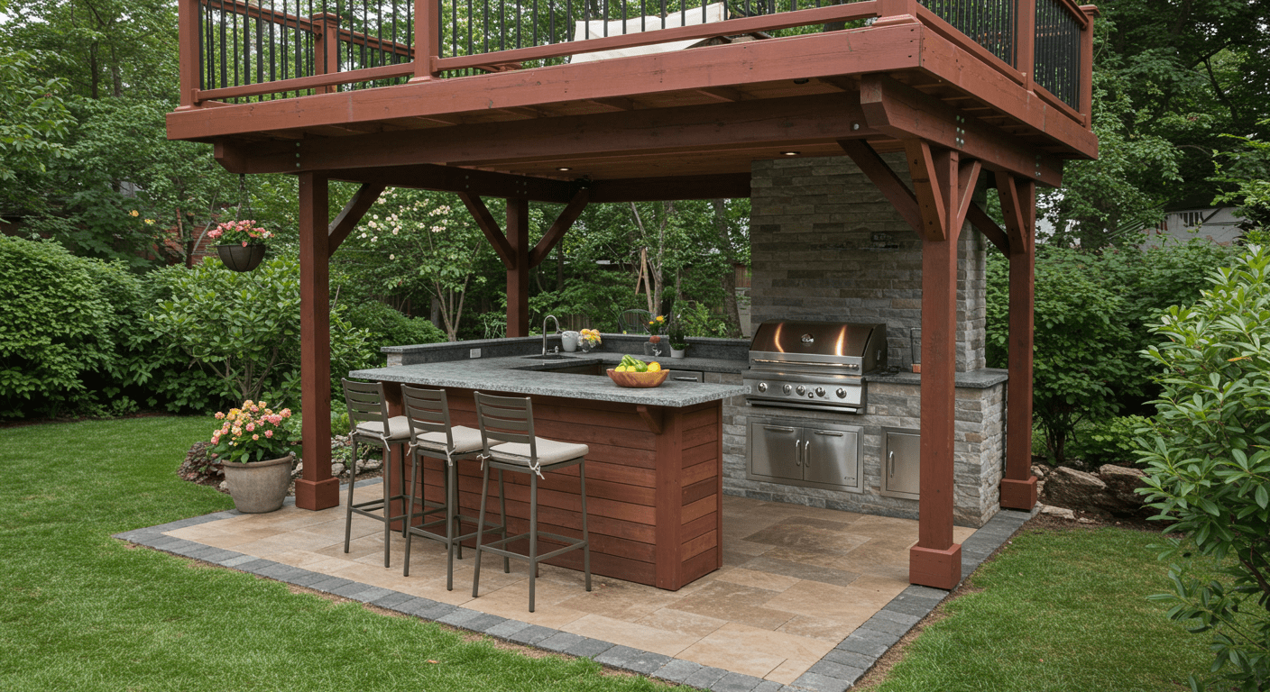Under Deck Outdoor Kitchen